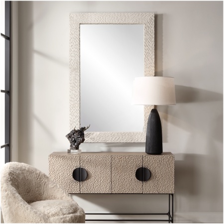 Uttermost Everett Ivory Stone Mirror