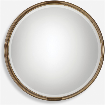 Finnick-Iron Coil Round Mirror