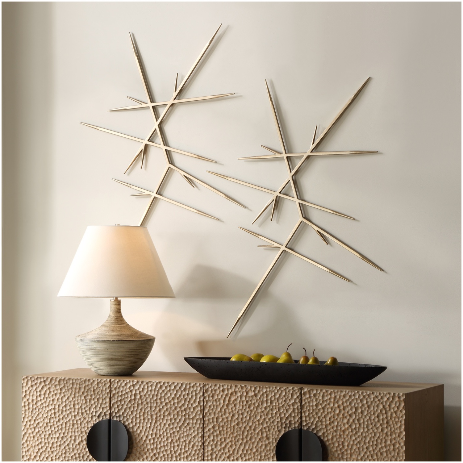 Fireworks Silver Wall Decor