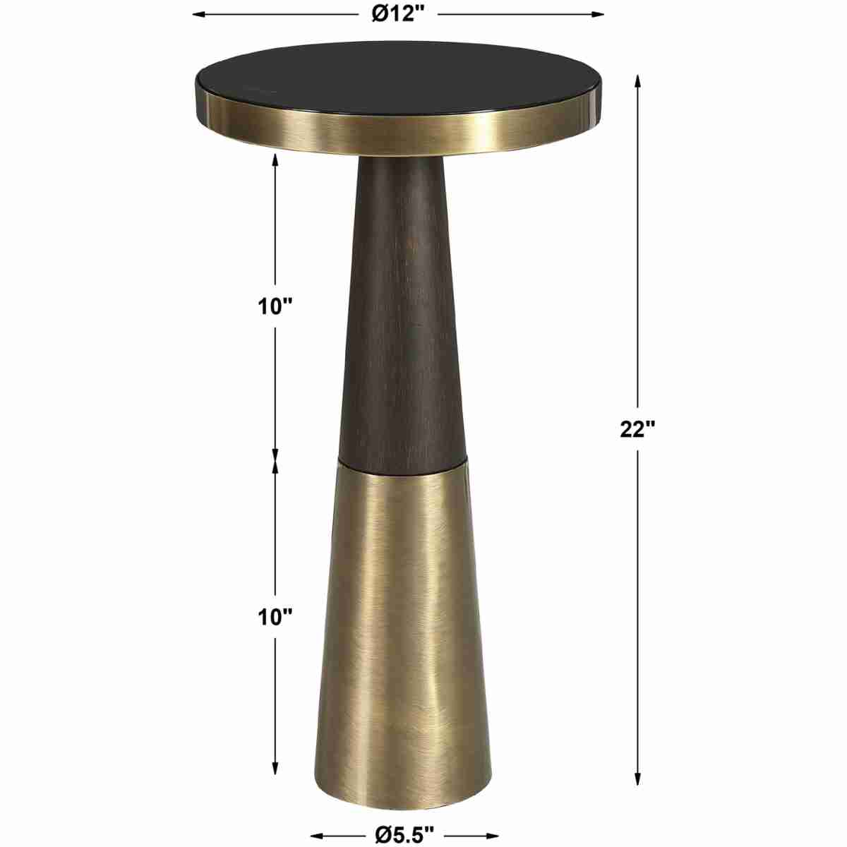 Fortier Black Accent Table