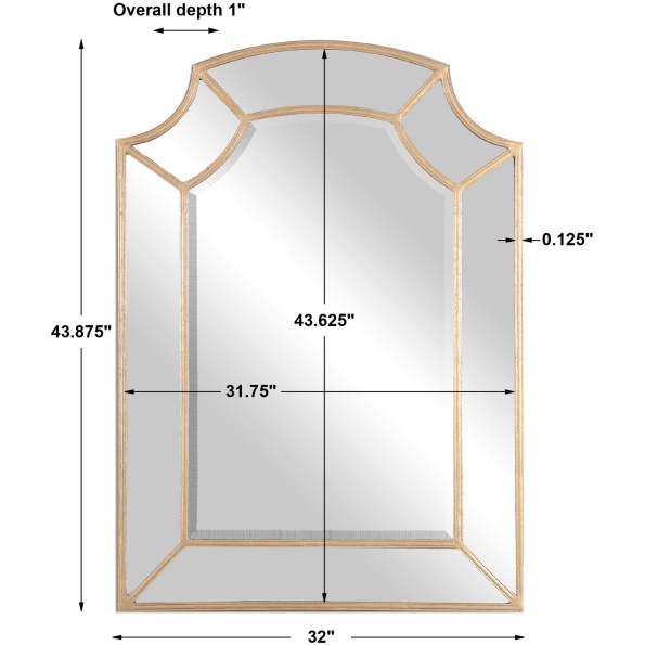 Francoli Gold Arch Mirror