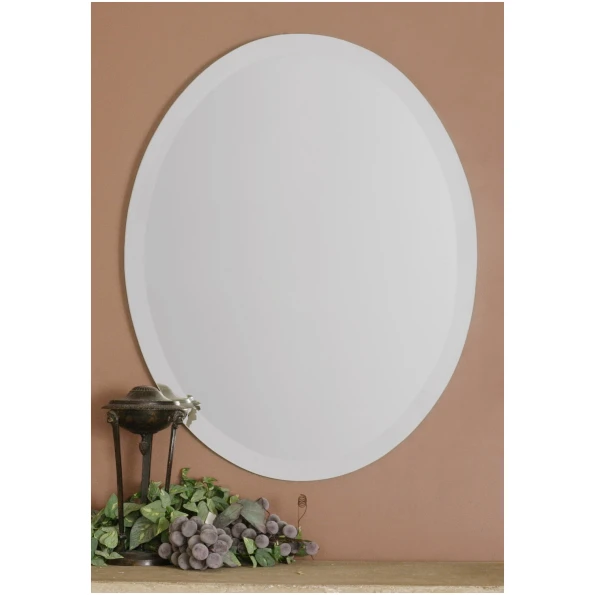 Uttermost Frameless Vanity Oval Mirror