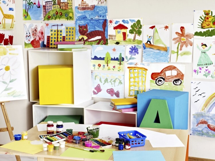 frame kids art for fun playroom decor ideas