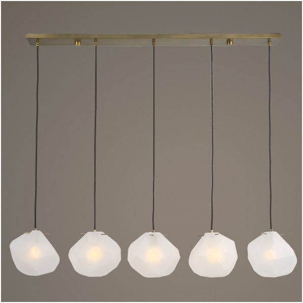 Uttermost Geodesic 5 Light Linear Pendant