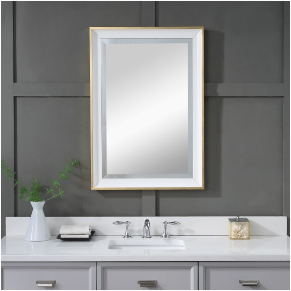 Uttermost Gema White Mirror