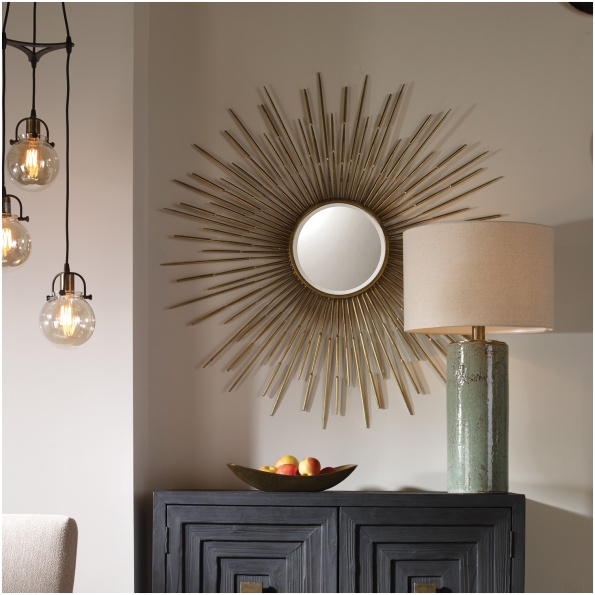 Uttermost Golden Rays Starburst Mirror