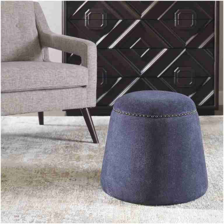 Uttermost Gumdrop Denim Ottoman