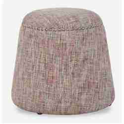 Gumdrop-Accent Stool & Ottoman