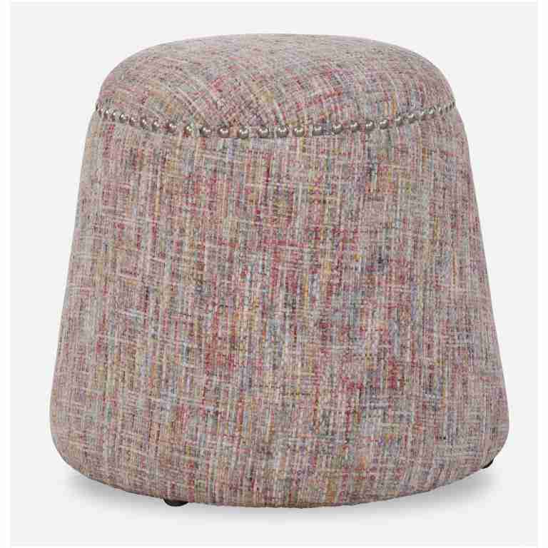 Gumdrop-Accent Stool & Ottoman