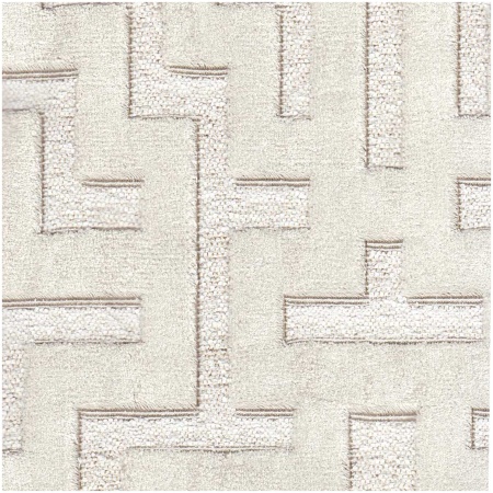 H-BLOCKS/NATURAL - Upholstery Only Fabric Suitable For Upholstery And Pillows Only.   - Carrollton