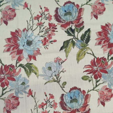 H-Hinkly/Red - Prints Fabric Suitable For Drapery