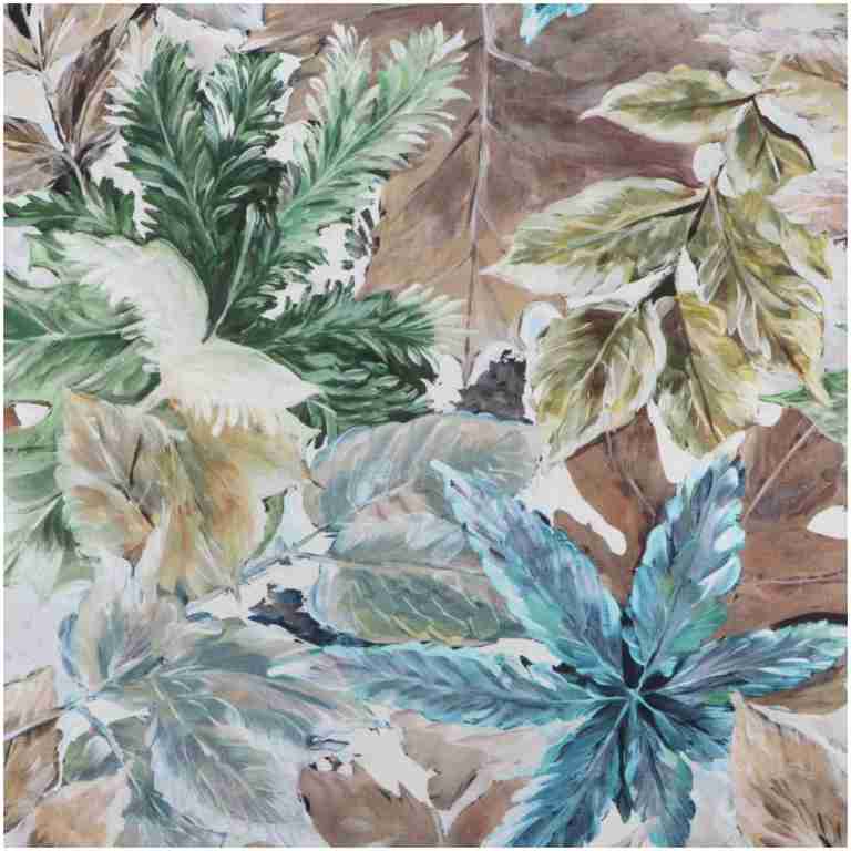 H-Leaves/Green - Prints Fabric Suitable For Drapery