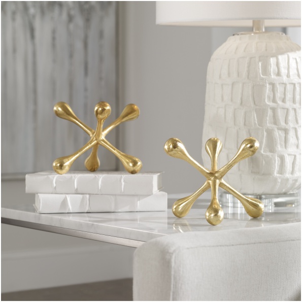 Uttermost Harlan Brass Objects Set/2