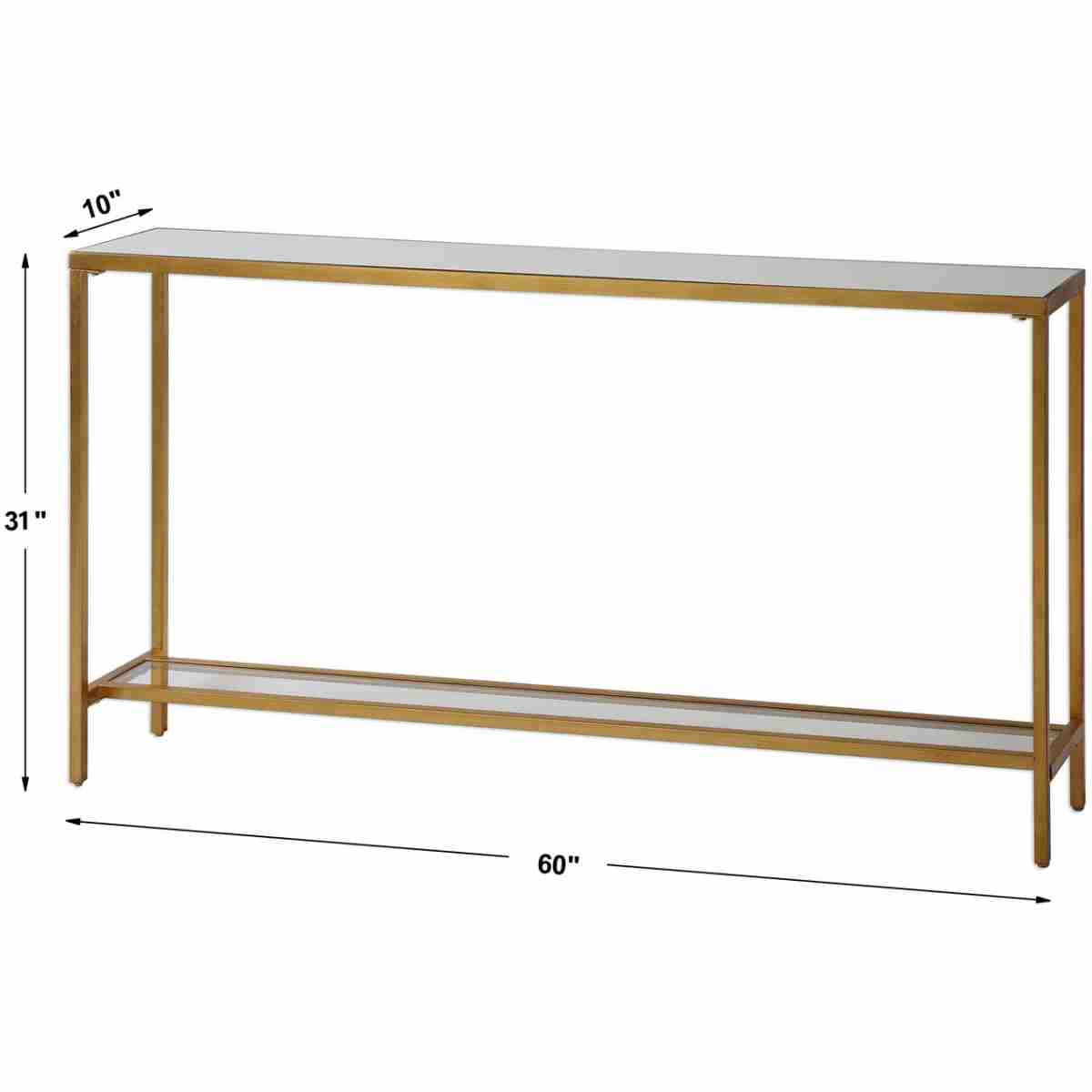 Hayley Gold Console Table