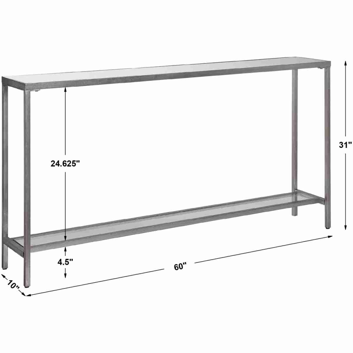 Hayley Silver Console Table