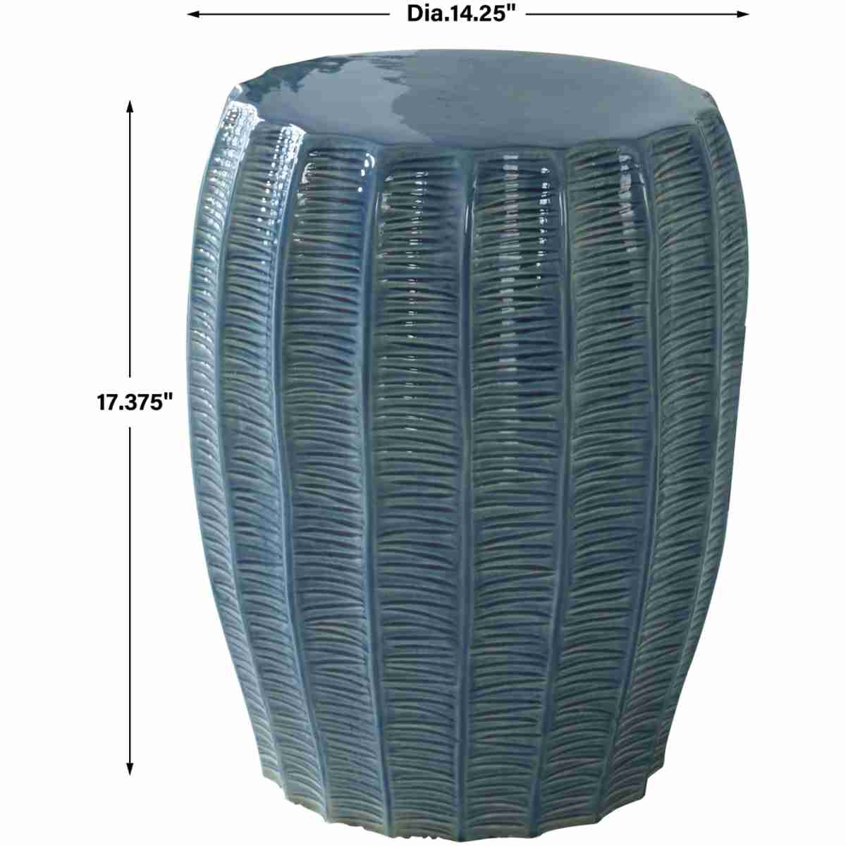 Harbor Aque Blue Garden Stool