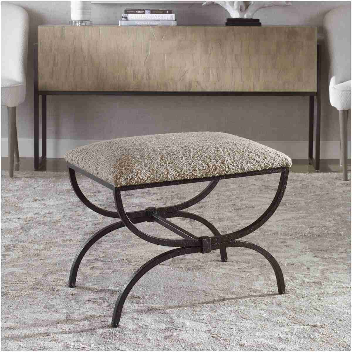 Uttermost Hacienda Plush Latte Small Bench