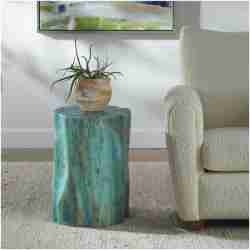 Uttermost Habitat Blue Accent Stool