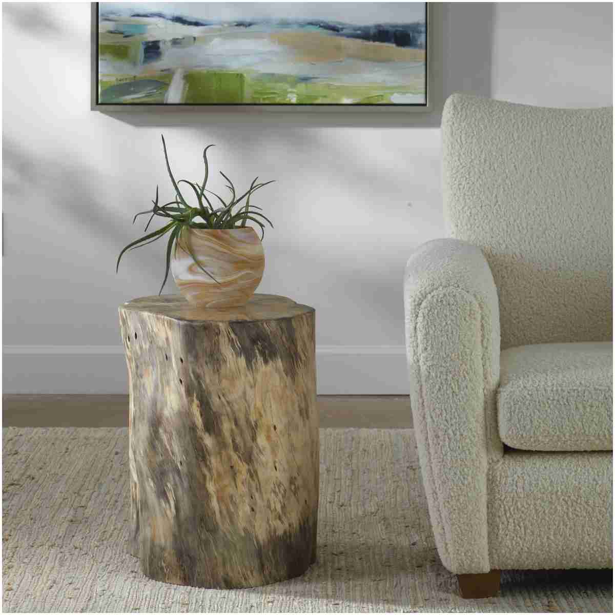 Uttermost Habitat Natural Accent Stool