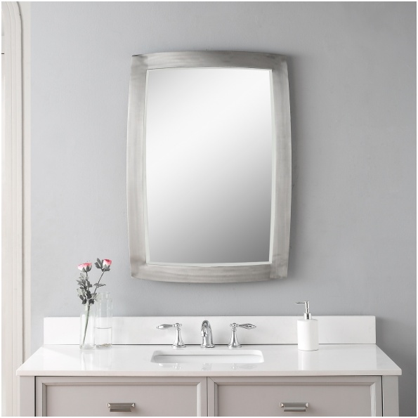 Uttermost Haskill Brushed Nickel Mirror