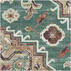 HAYA/TEAL - Prints Fabric Suitable For Drapery