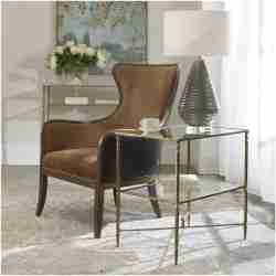 Uttermost Henzler Mirrored Glass Lamp Table