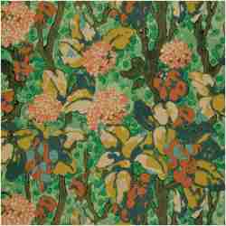 HELOM/GREEN - Prints Fabric Suitable For Drapery