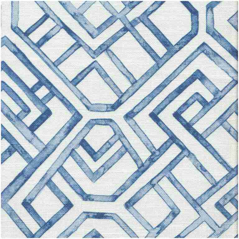 Herla/Blue - Prints Fabric Suitable For Drapery