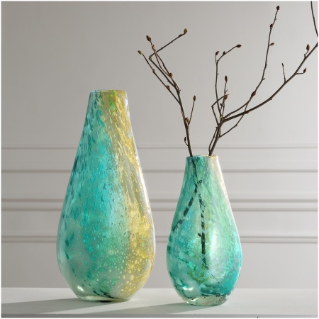 Uttermost High Tide Glass Vases