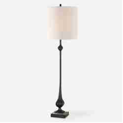 Hightower-Black Buffet Lamp