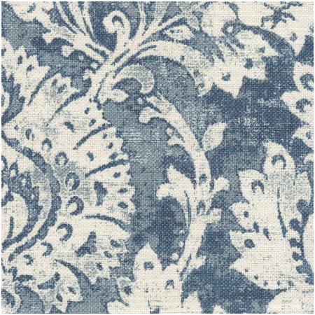 HIZA/BLUE - Prints Fabric Suitable For Drapery