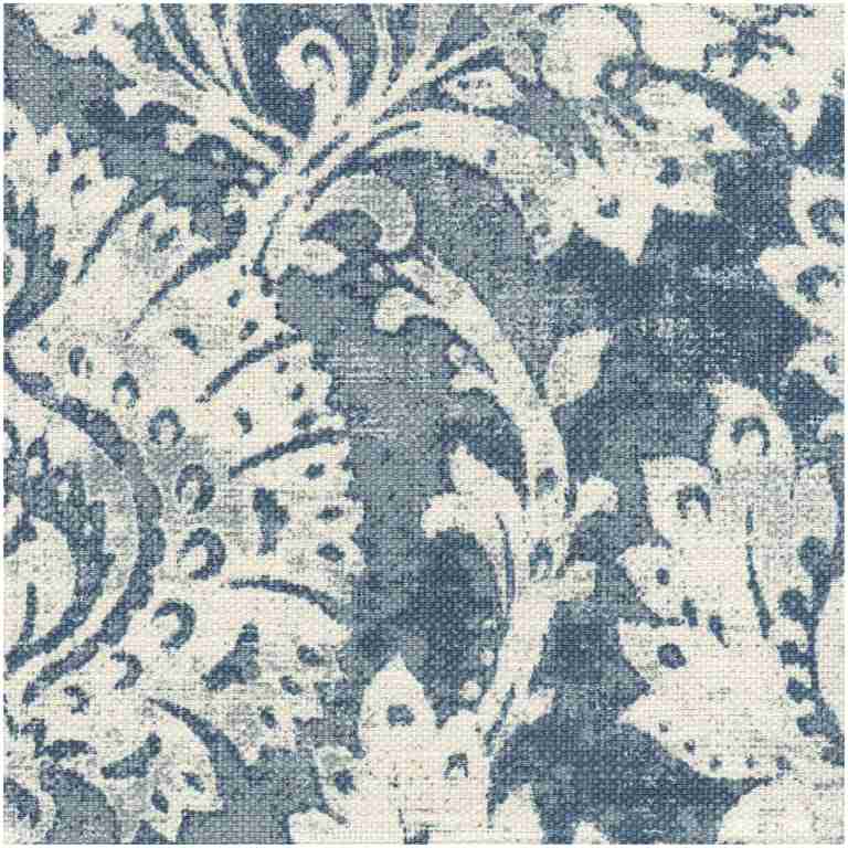 Hiza/Blue - Prints Fabric Suitable For Drapery