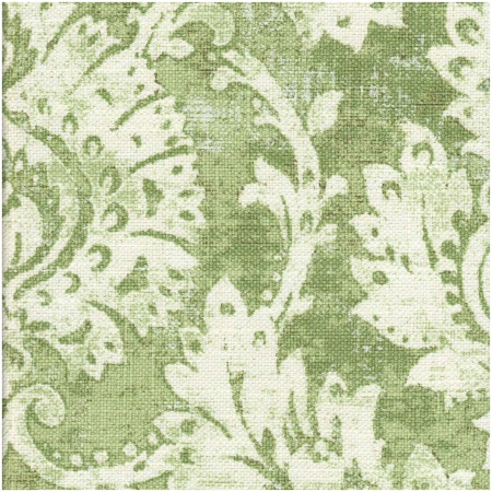 HIZA/GREEN - Prints Fabric Suitable For Drapery