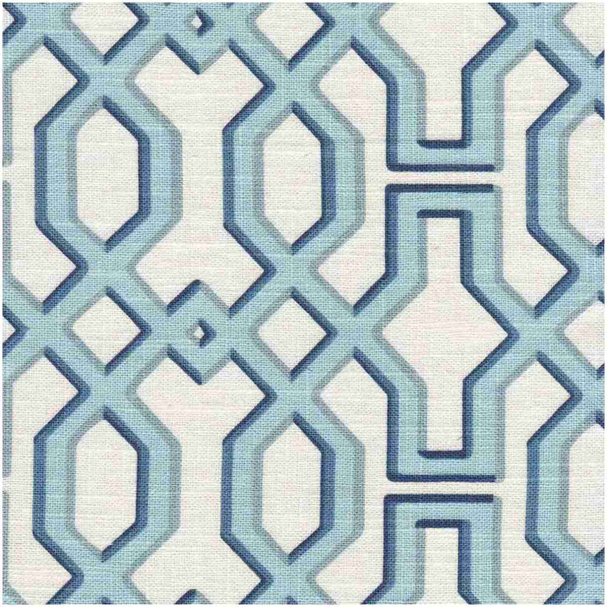 Hugh/Blue - Prints Fabric Suitable For Drapery