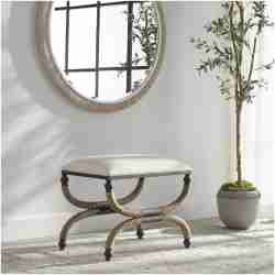 Uttermost Icaria Upholstered Small Bench