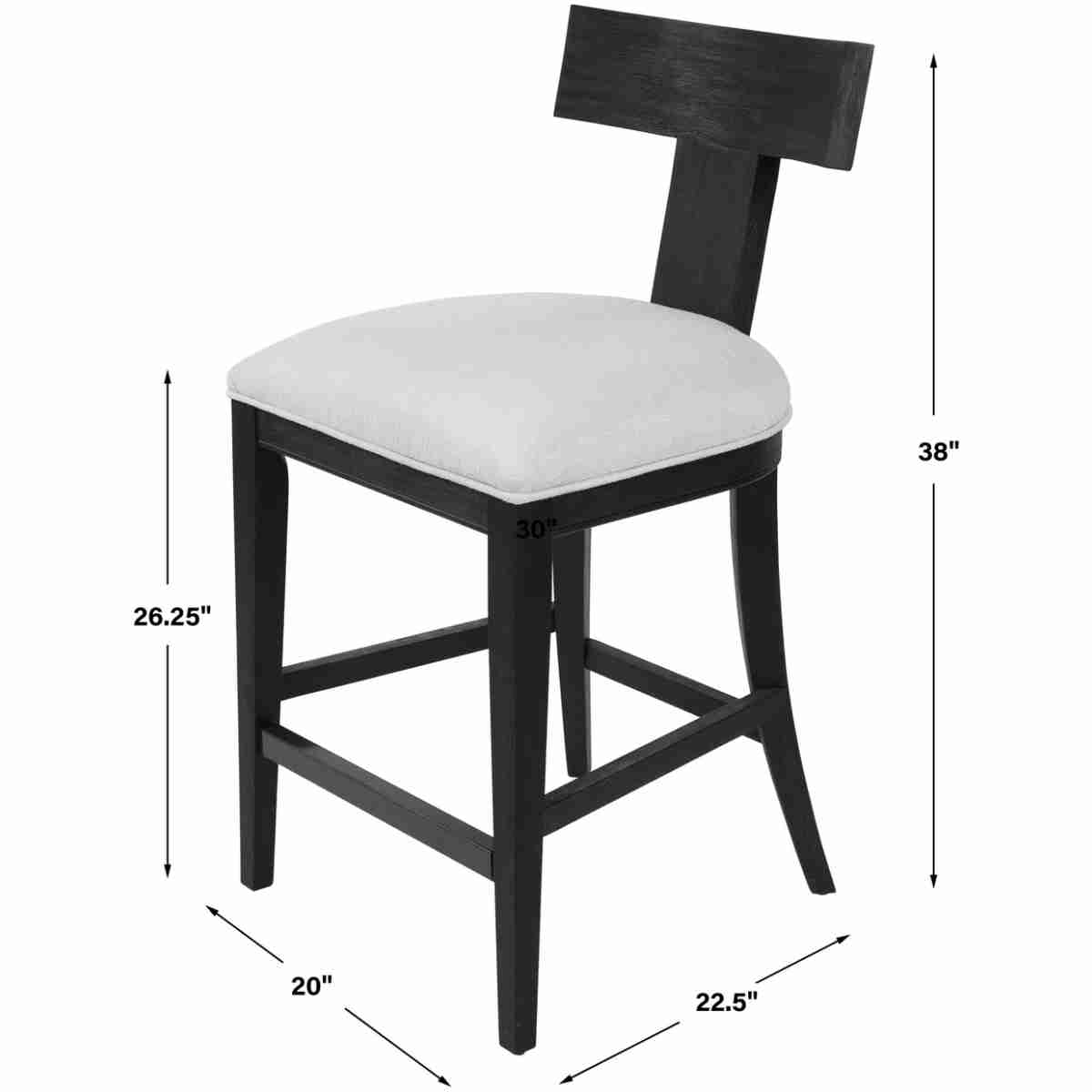 Idris Modern Wood Counter Stool