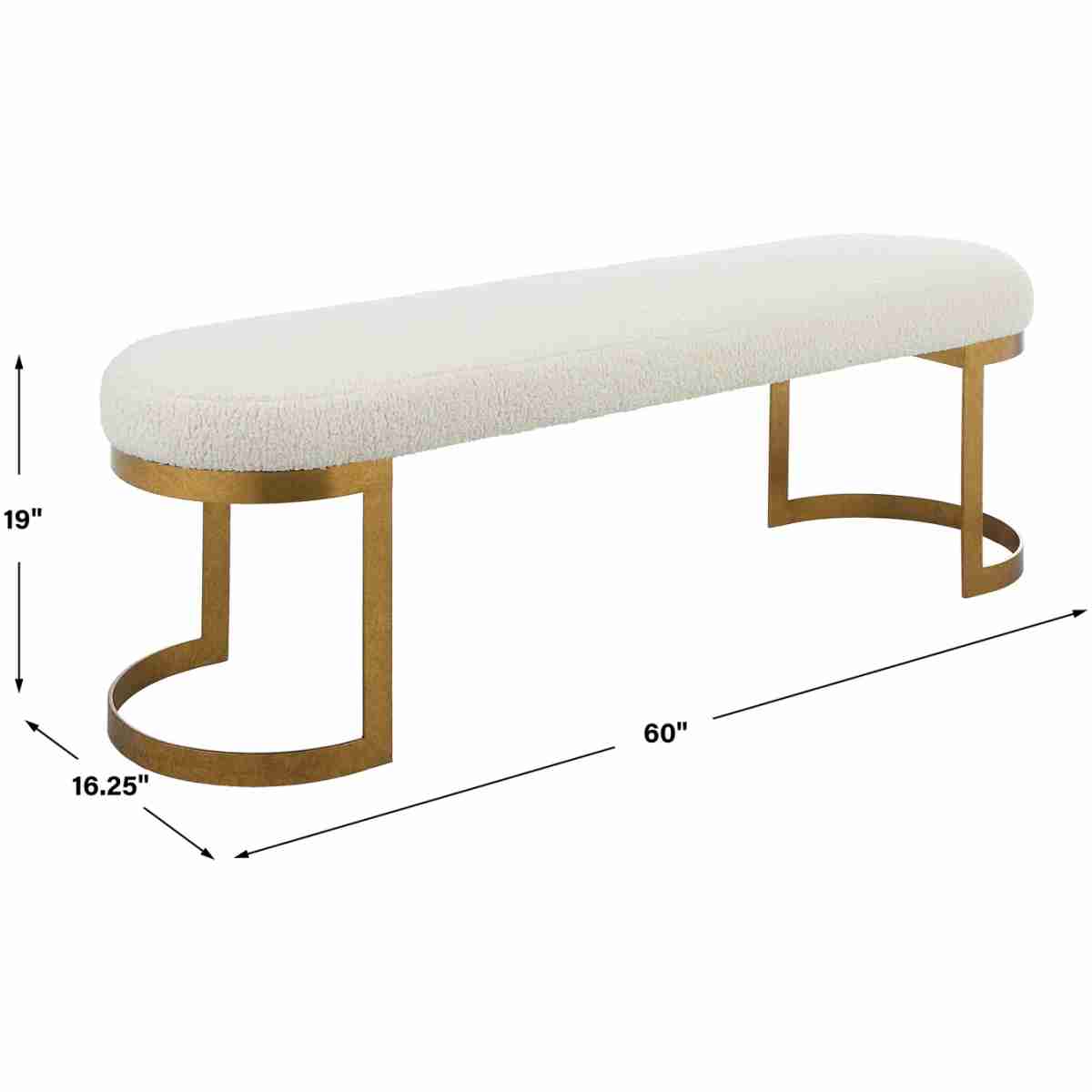 Infinity Gold Bench