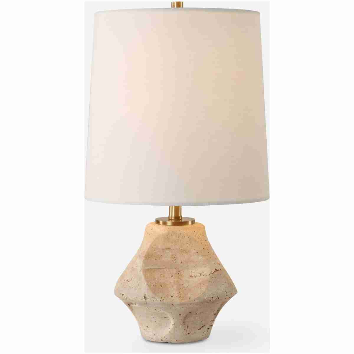 Indent-Travertine Accent Lamp