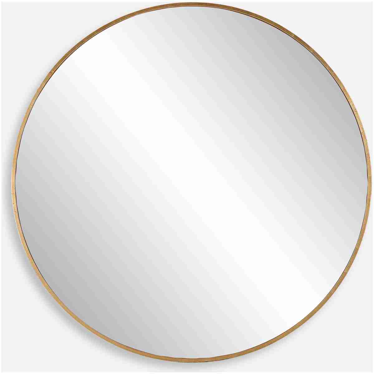 Junius-Large Gold Round Mirror