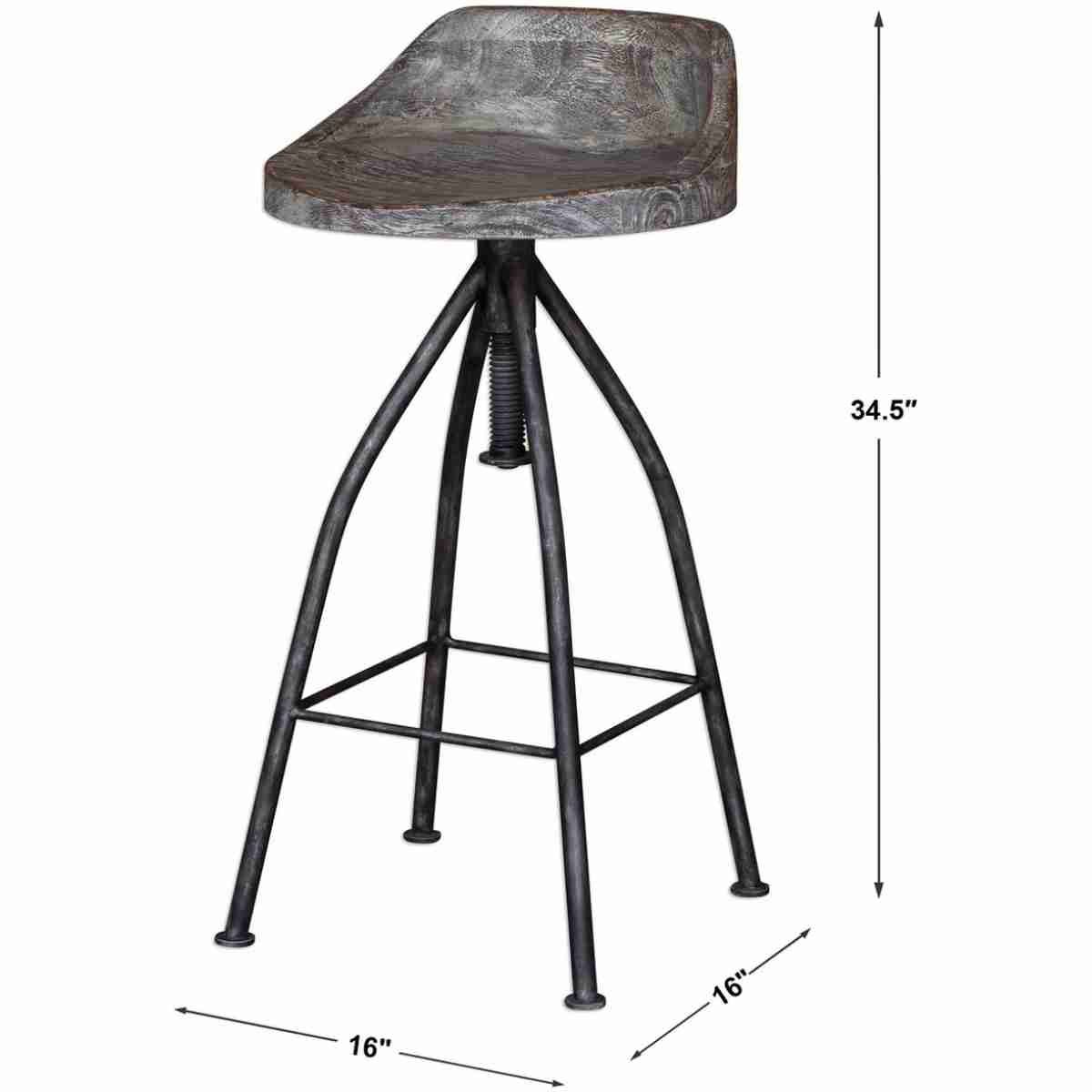 Kairu Wooden Bar Stool