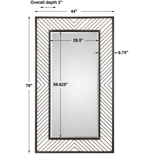 Karel Chevron Mirror