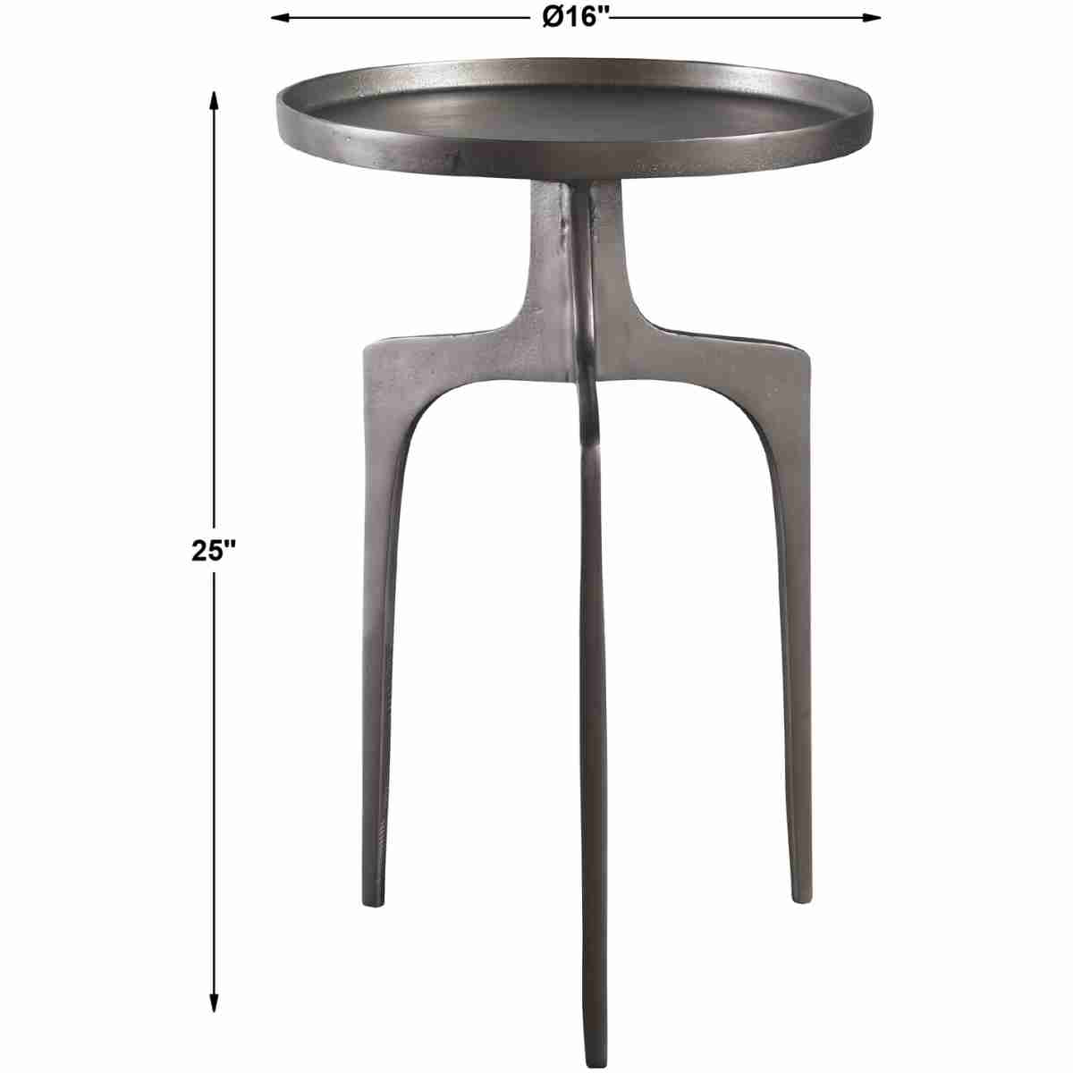 Kenna Nickel Accent Table