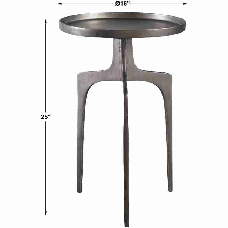 Kenna Nickel Accent Table