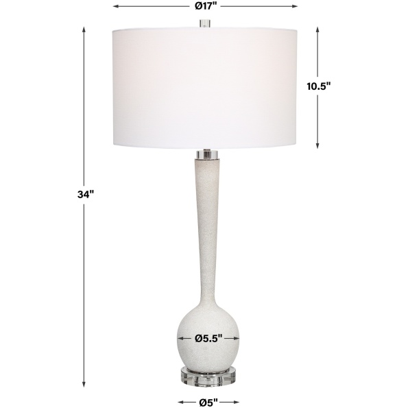 Kently White Marble Table Lamp