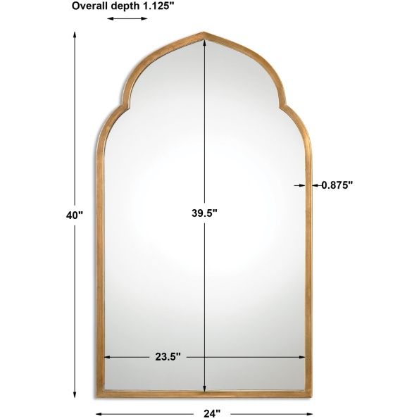 Kenitra Gold Arch Mirror