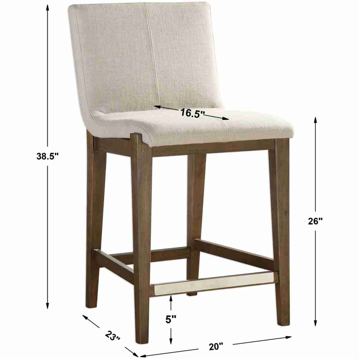 Klemens Linen Counter Stool