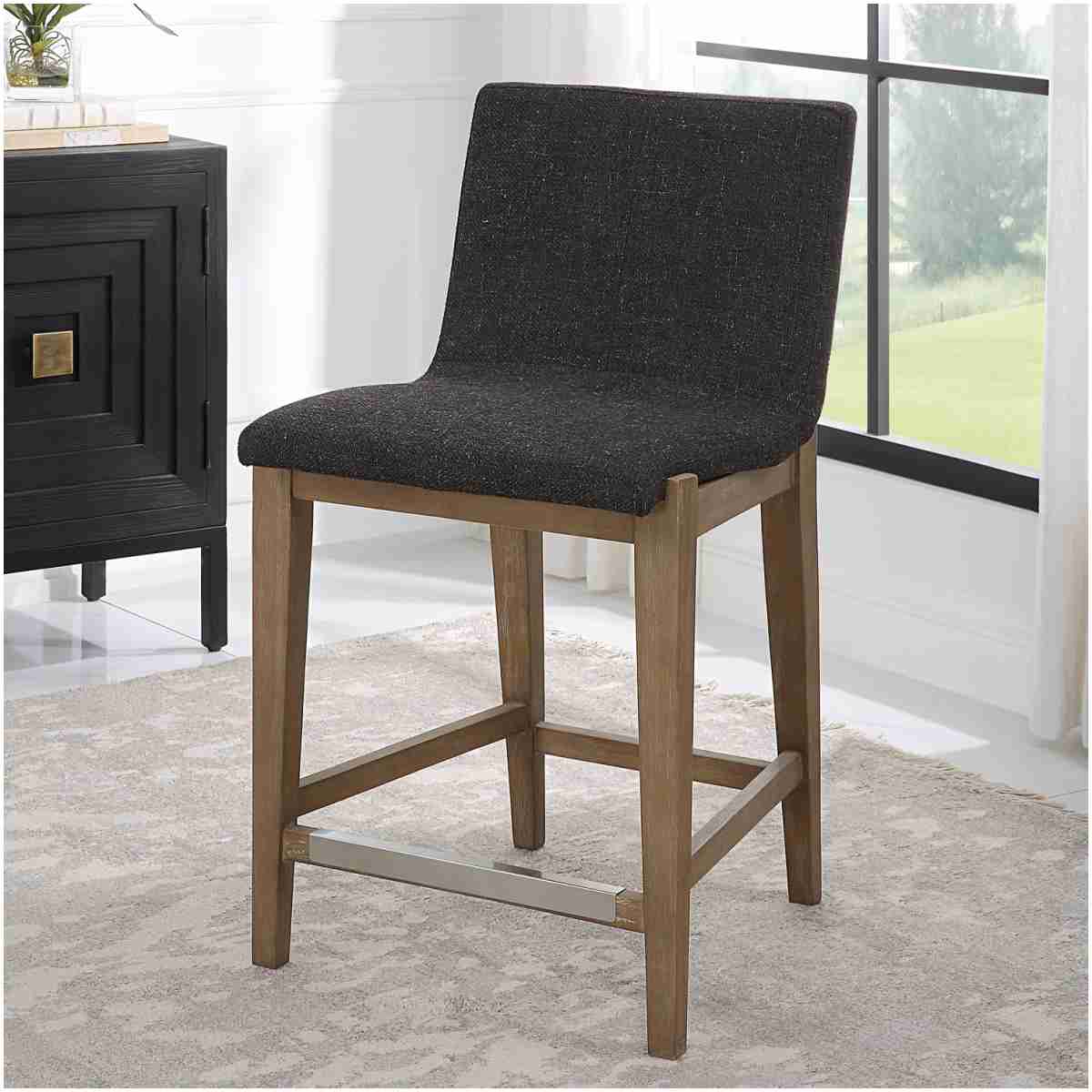 Uttermost Klemens Chocolate Counter Stool