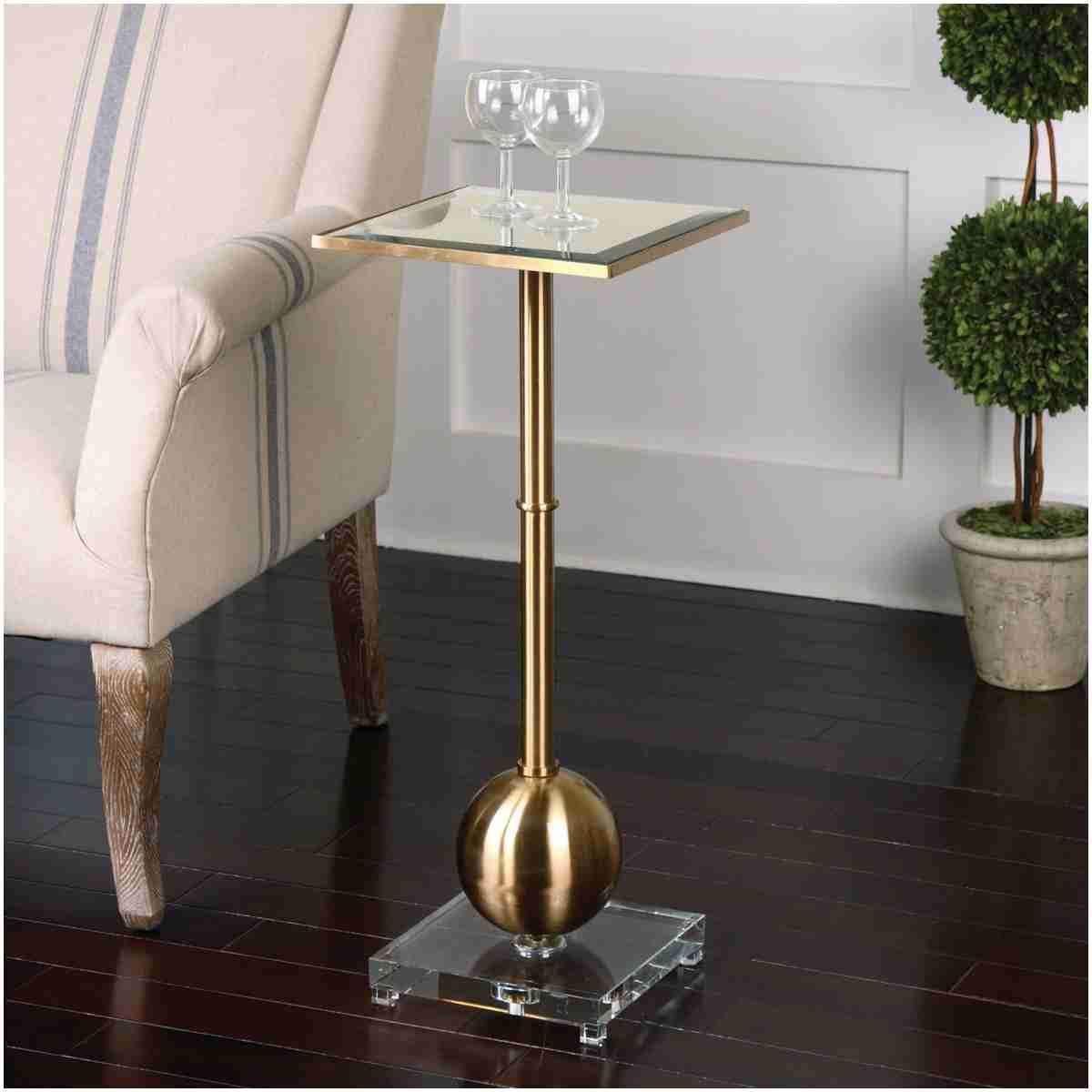 Uttermost Laton Mirrored Accent Table