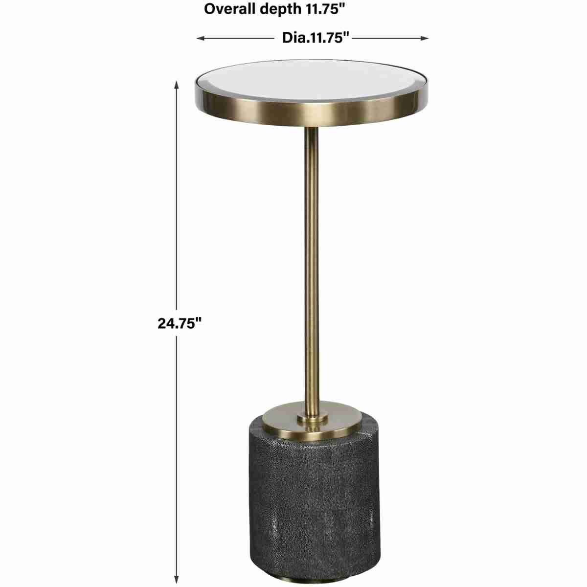 Laurier Mirrored Accent Table