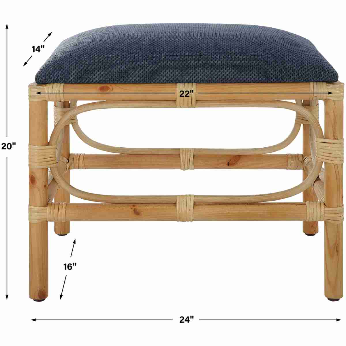 Laguna Small Navy Bench